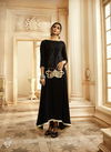Black Colour Latest Fancy Designer Heavy Festive Wear Pure Rayon Cotton Embroidery With Hand Work Gown Collection 1002